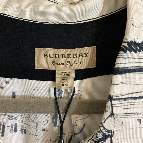 BURBERRY Landmark Silk Jumpsuit size 2 - Picture 6 of 11